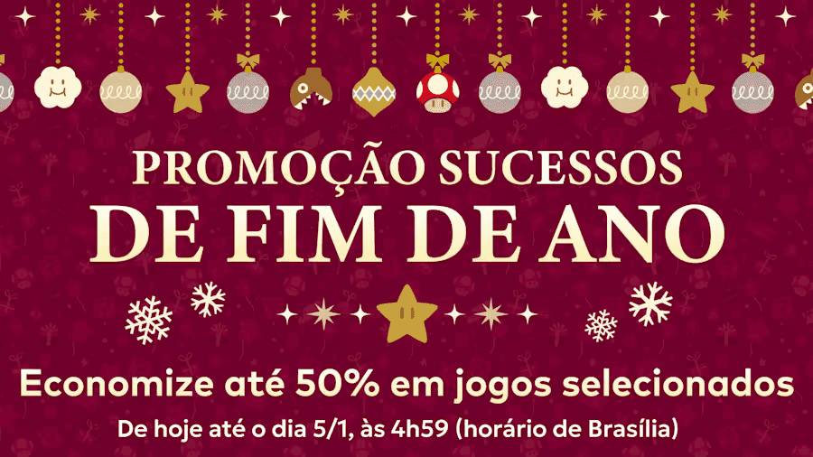 Nintendo inicia promoção de fim de ano em jogos digitais