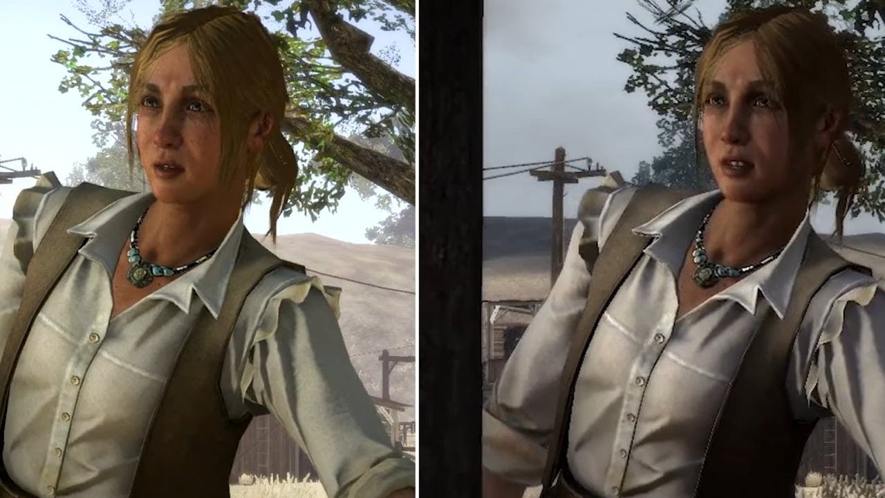 Red Dead Redemption 2 Console VS PC Graphics Comparison - PS4 Pro