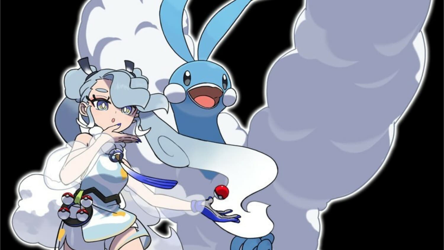 A sexta obra de colaboração do Projeto Voltage reimagina Hatsune Miku  como uma Treinadora Pokémon do tipo Normal.