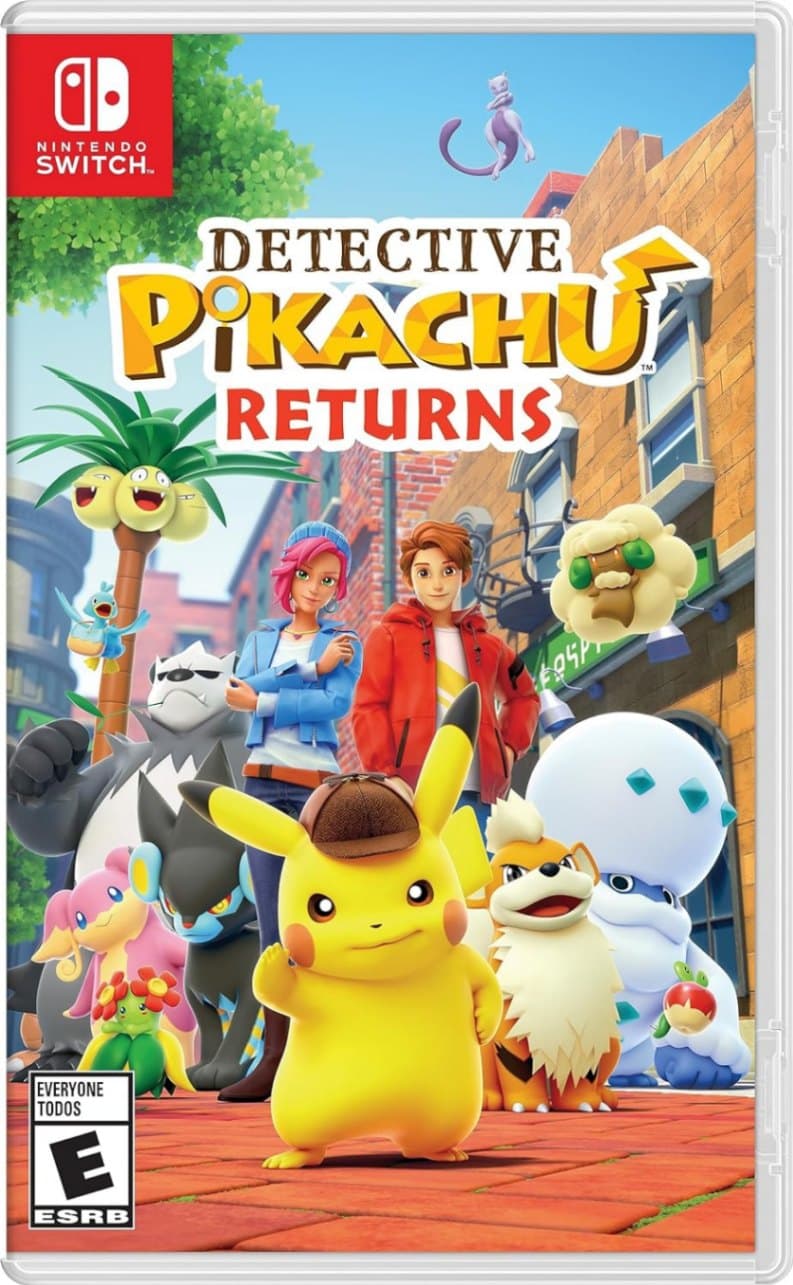 Capa do jogo Detective Pikachu Returns
