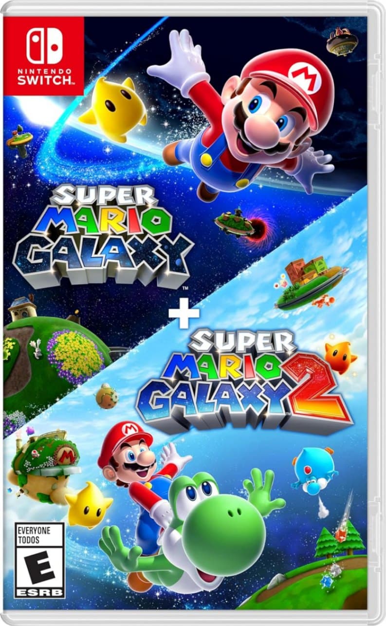 Capa do jogo Super Mario Galaxy + Super Mario Galaxy 2