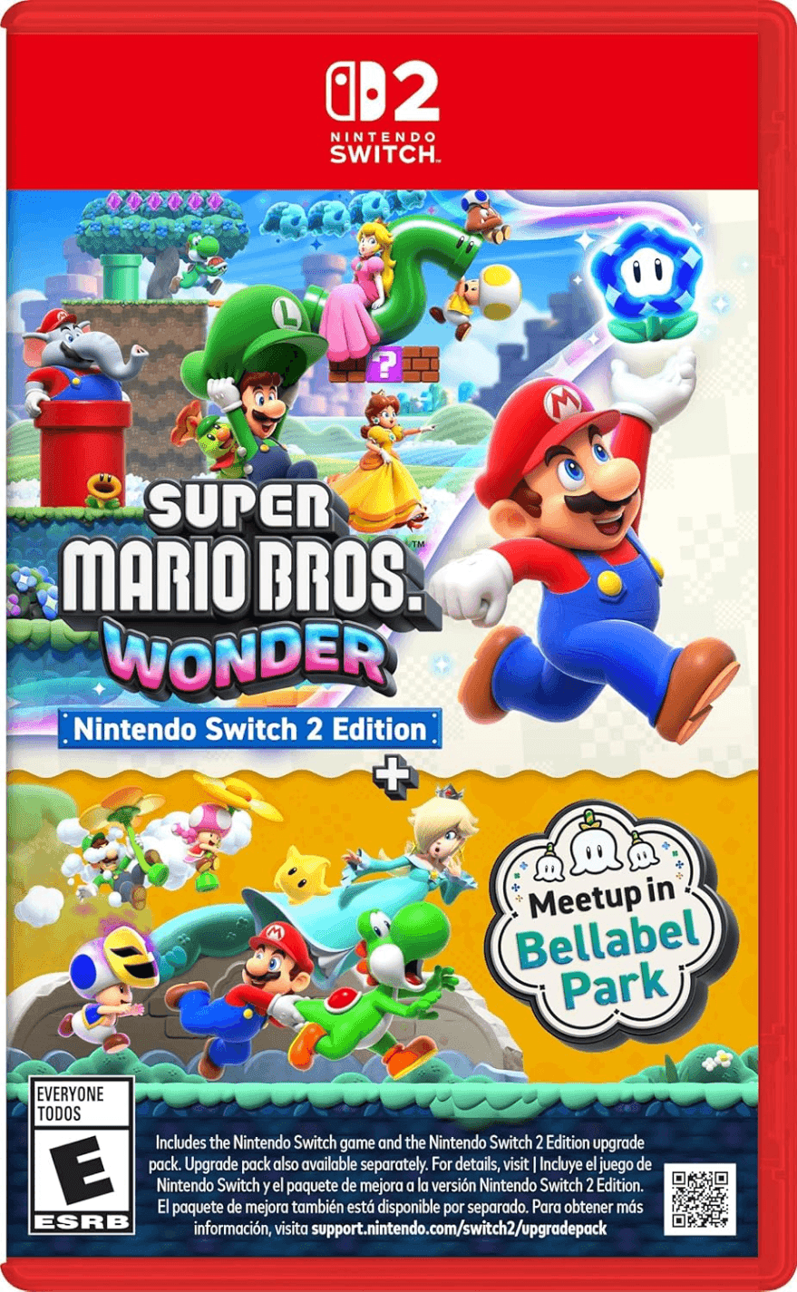 Capa do jogo Super Mario Bros. Wonder - Nintendo Switch 2 Edition + Meetup in Bellabel Park