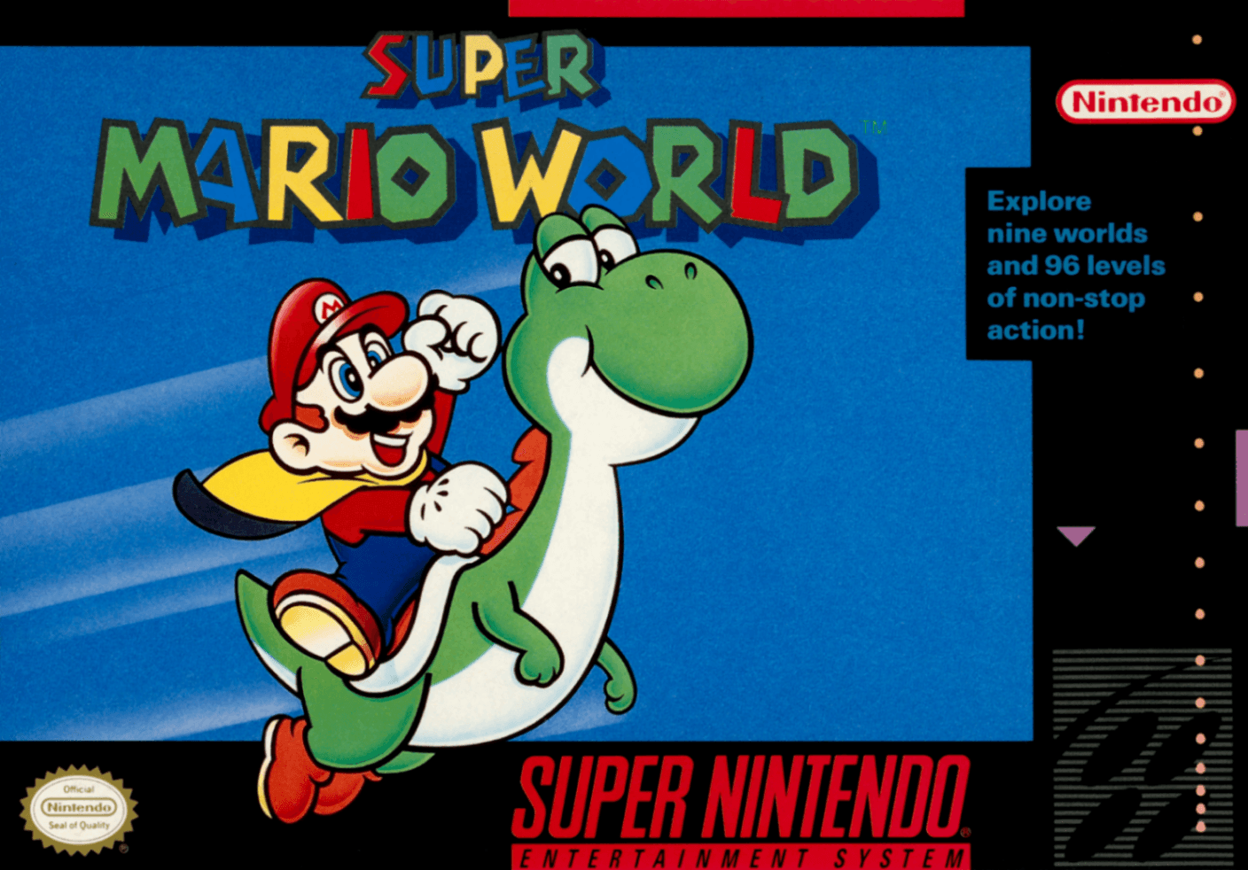 Capa do jogo Super Mario World