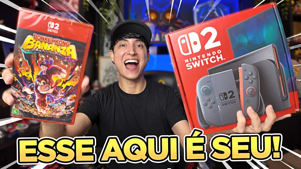 Saiba como ganhar um Nintendo Switch 2 com Donkey Kong Bananza – Sorteio será realizado nesta terça-feira (5)