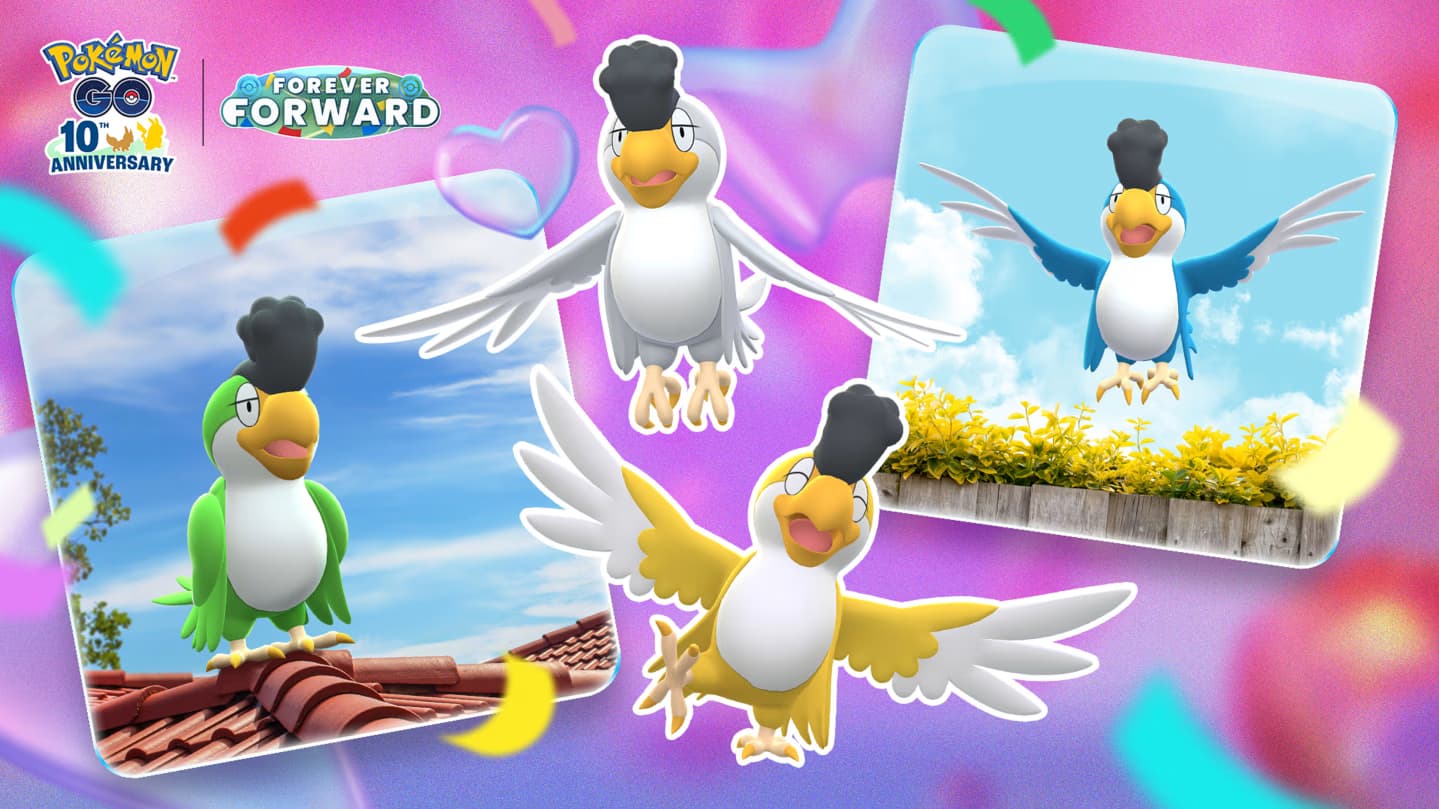 Pokémon GO: Evento Táxi Aéreo com Squawkabilly em Junho