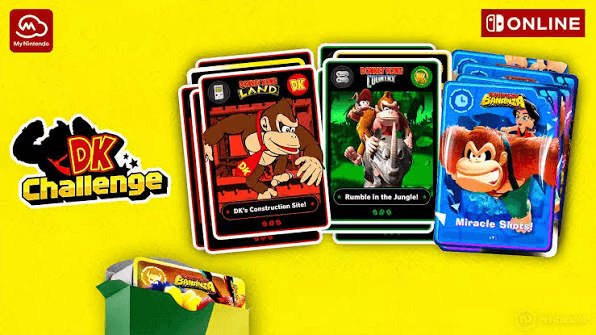 Nintendo oferece cards físicos como prêmio do DK Challenge, mas Brasil fica de fora