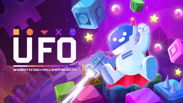 Análise: Unidentified Falling Objects (Switch) mistura plataforma, tiro e destruição de blocos em um combo explosivo