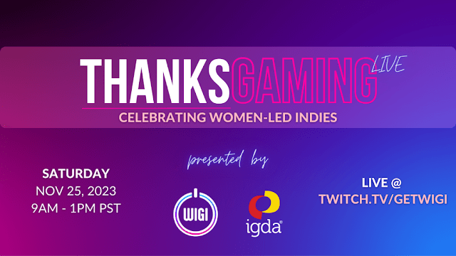ThanksGaming Live: evento celebra títulos indies liderados por mulheres hoje (25/11)