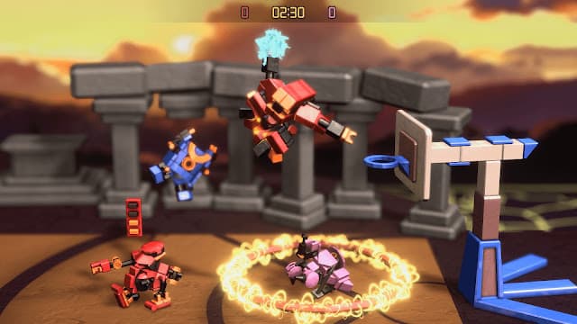 RoboDunk, basquete de robôs 2 vs 2, será lançado para Switch em 25 de setembro