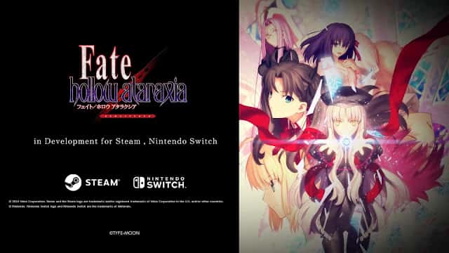 Fate/hollow ataraxia REMASTERED é anunciado para Switch
