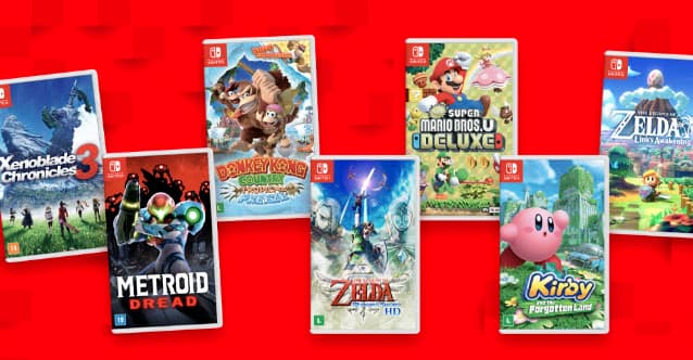 Novos jogos físicos de Nintendo Switch são disponibilizados oficialmente no Brasil