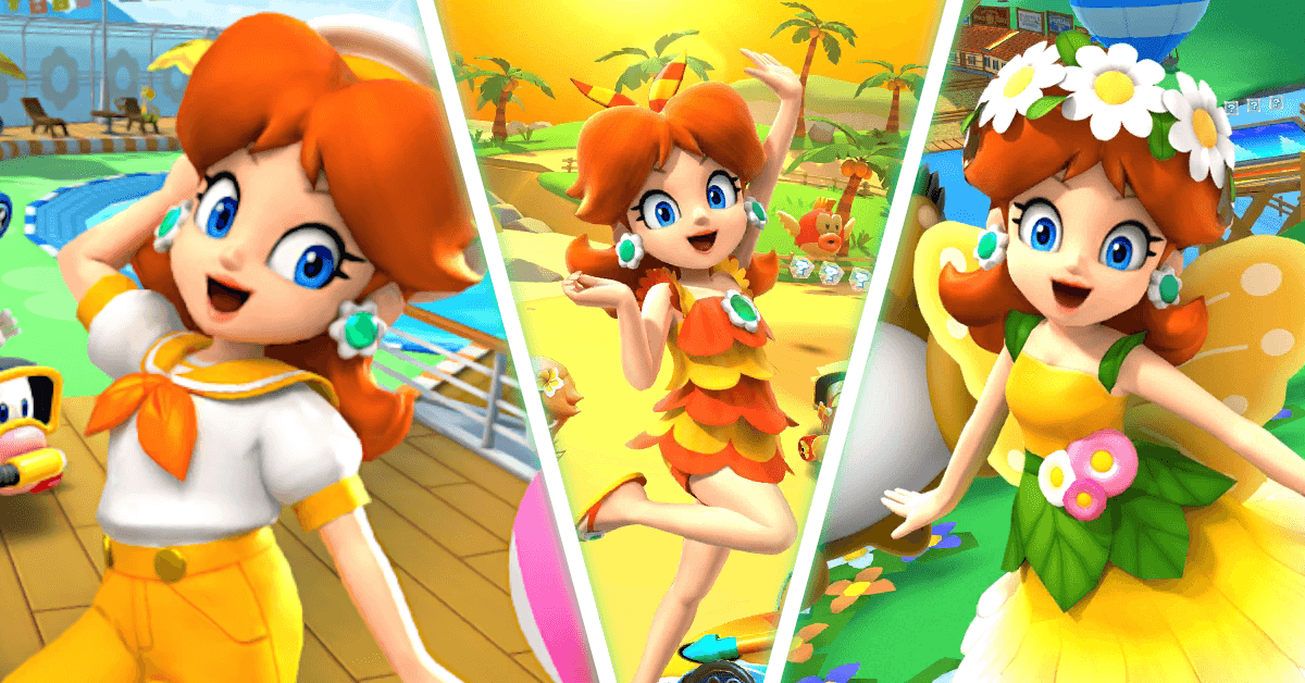 As 7 melhores skins da princesa Daisy em Mario Kart Tour, ranqueadas