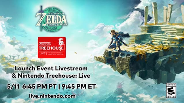 The Legend of Zelda: Tears of the Kingdom (Switch) será exibido em Treehouse: Live especial