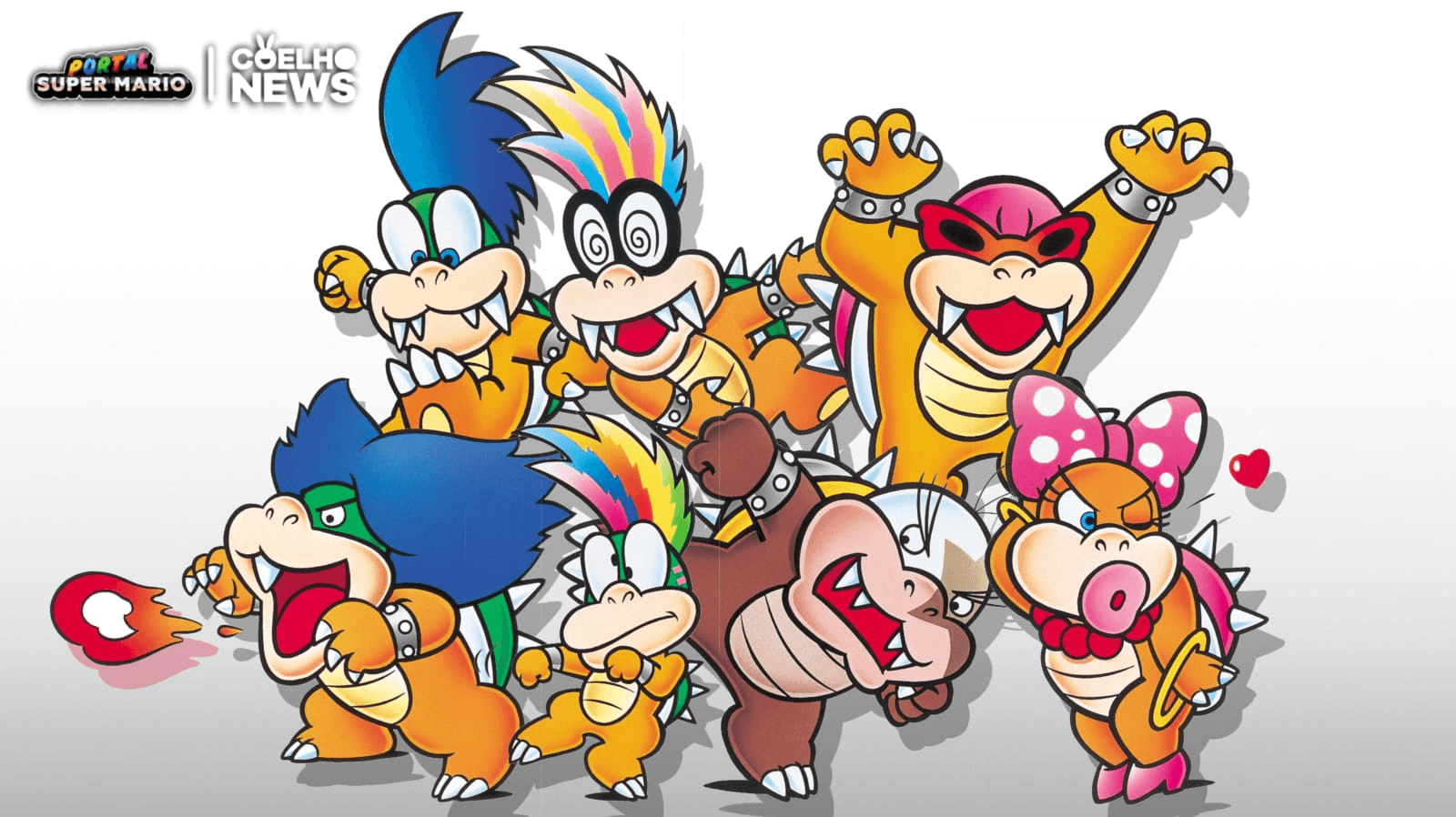 A Origem curiosa dos nomes dos Koopalings em Super Mario!