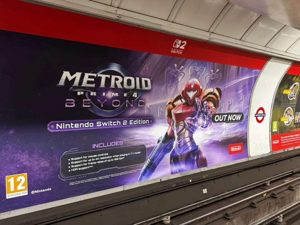 Metroid Prime 4 disponível? Anúncio no metrô de Londres causa alvoroço