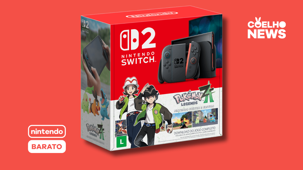 Nintendo anuncia bundle de Switch 2 com Pokémon Legends Z-A Switch 2 Edition no Brasil