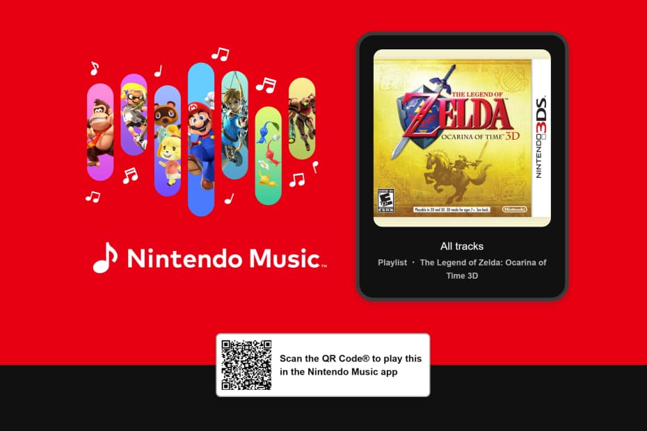 The Legend of Zelda: Ocarina of Time 3D adicionado ao Nintendo Music