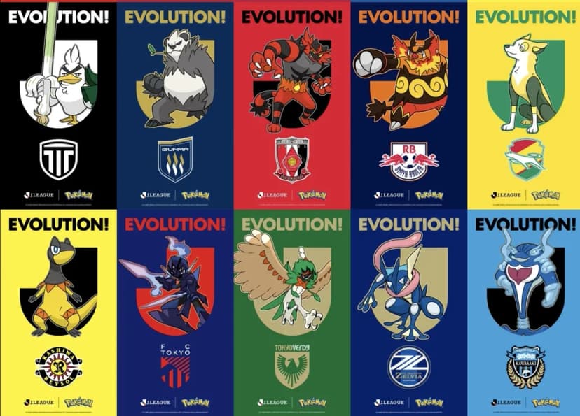 J.League e Pokémon: Mascotes Oficiais para 60 Clubes